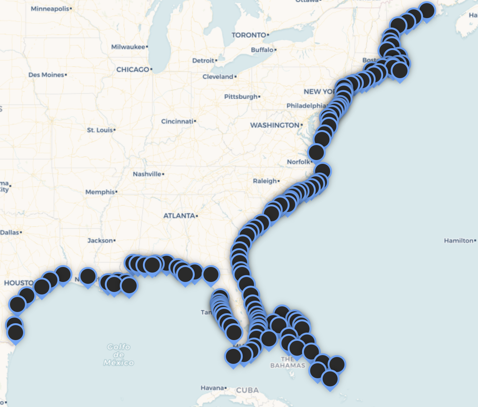 133 Inlets to choose from